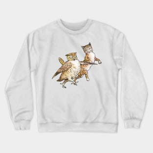 Edward Lear's 'The owl and the pussycat' Crewneck Sweatshirt